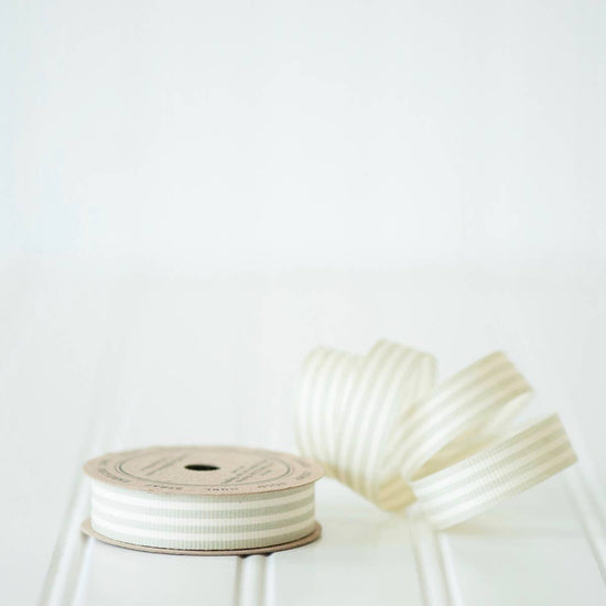 Natural Cotton Curling Ribbon - Stripes & Dots - Curated Home Decor