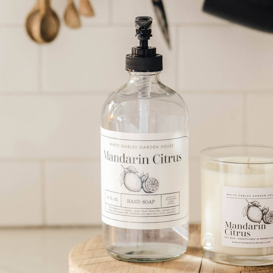 Glass Jar Hand Soap - Curated Home Decor