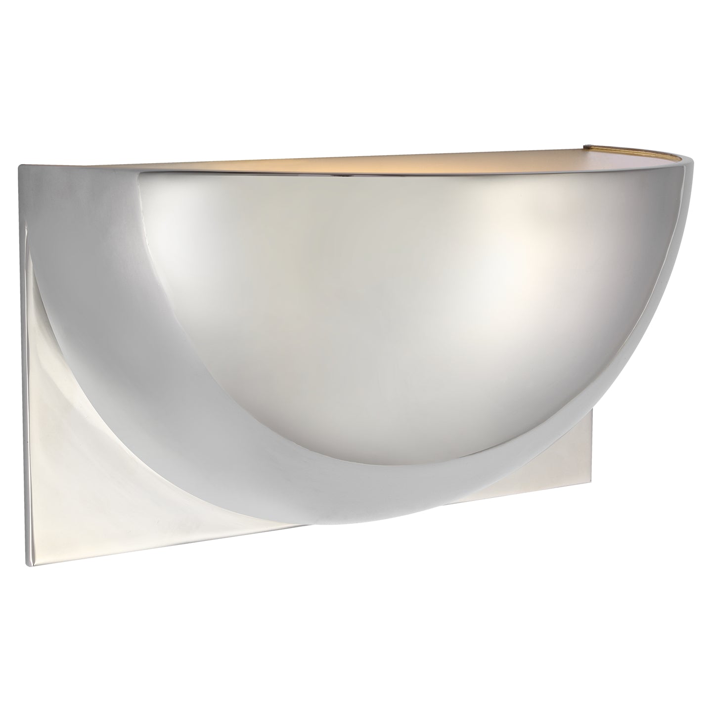 Visual Comfort Signature - PB 2070PN-FG - LED Wall Sconce - Quarter Sphere - Polished Nickel