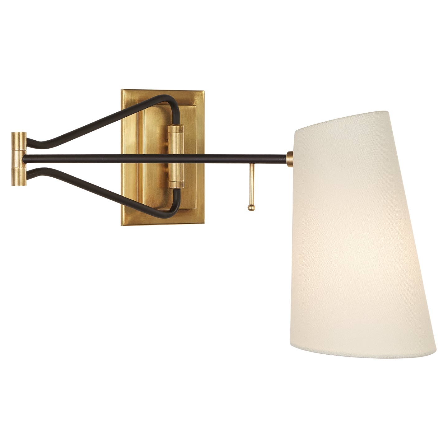 Visual Comfort Signature - ARN 2650HAB/BLK-L - One Light Wall Sconce - Keil - Hand-Rubbed Antique Brass and Black