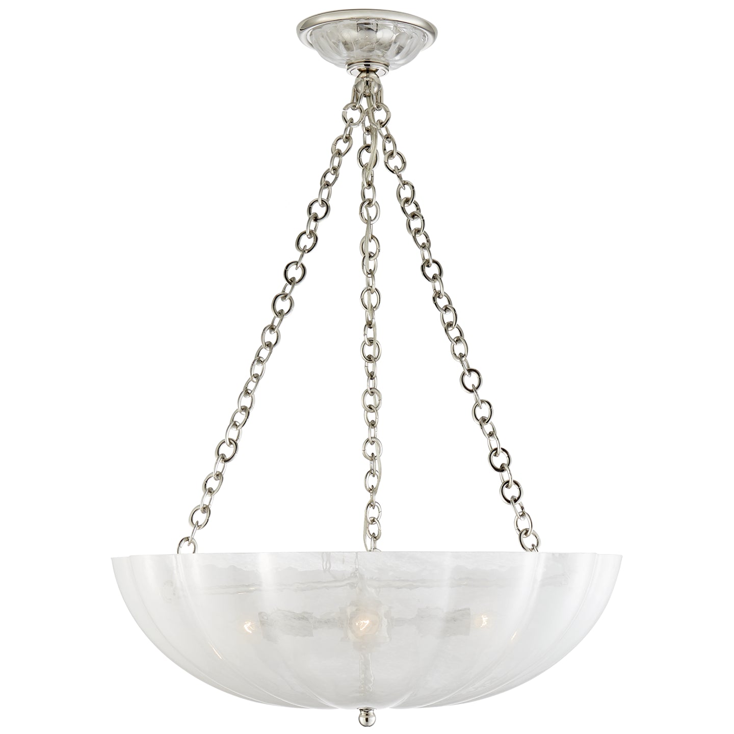 Load image into Gallery viewer, Visual Comfort Signature - ARN 5111PN-WG - Four Light Chandelier - Rosehill - Polished Nickel
