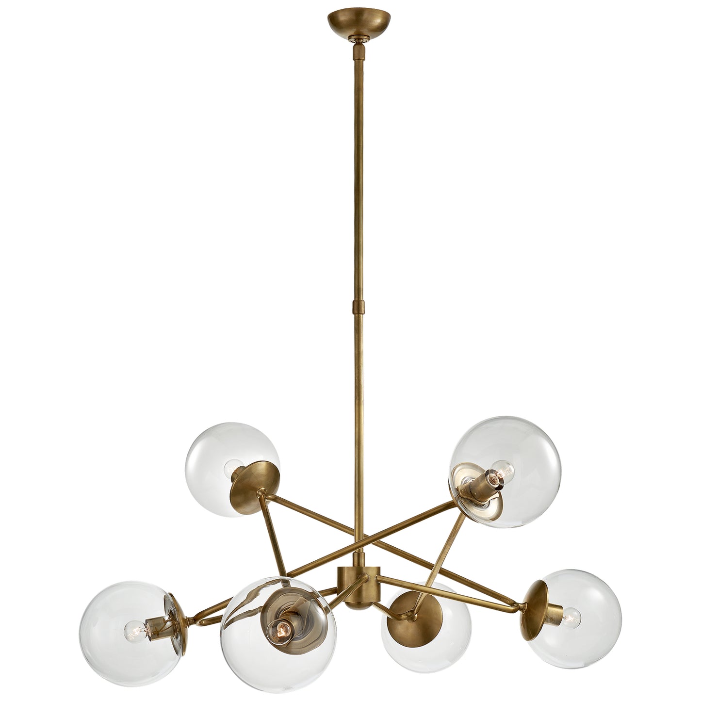 Load image into Gallery viewer, Visual Comfort Signature - ARN 5262HAB-CG - Six Light Chandelier - Turenne - Hand-Rubbed Antique Brass
