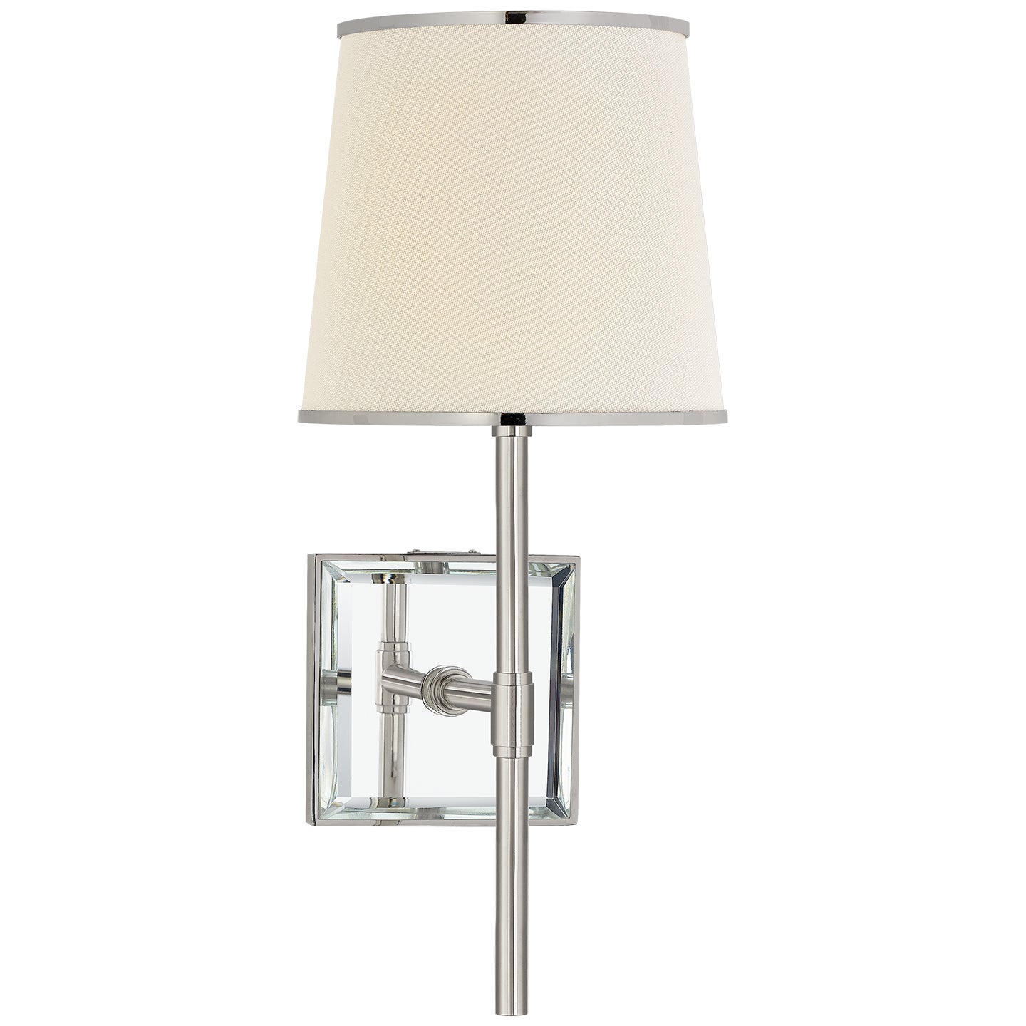 Load image into Gallery viewer, Visual Comfort Signature - KS 2120PN/MIR-L/PN - One Light Wall Sconce - Bradford - Polished Nickel and Mirror
