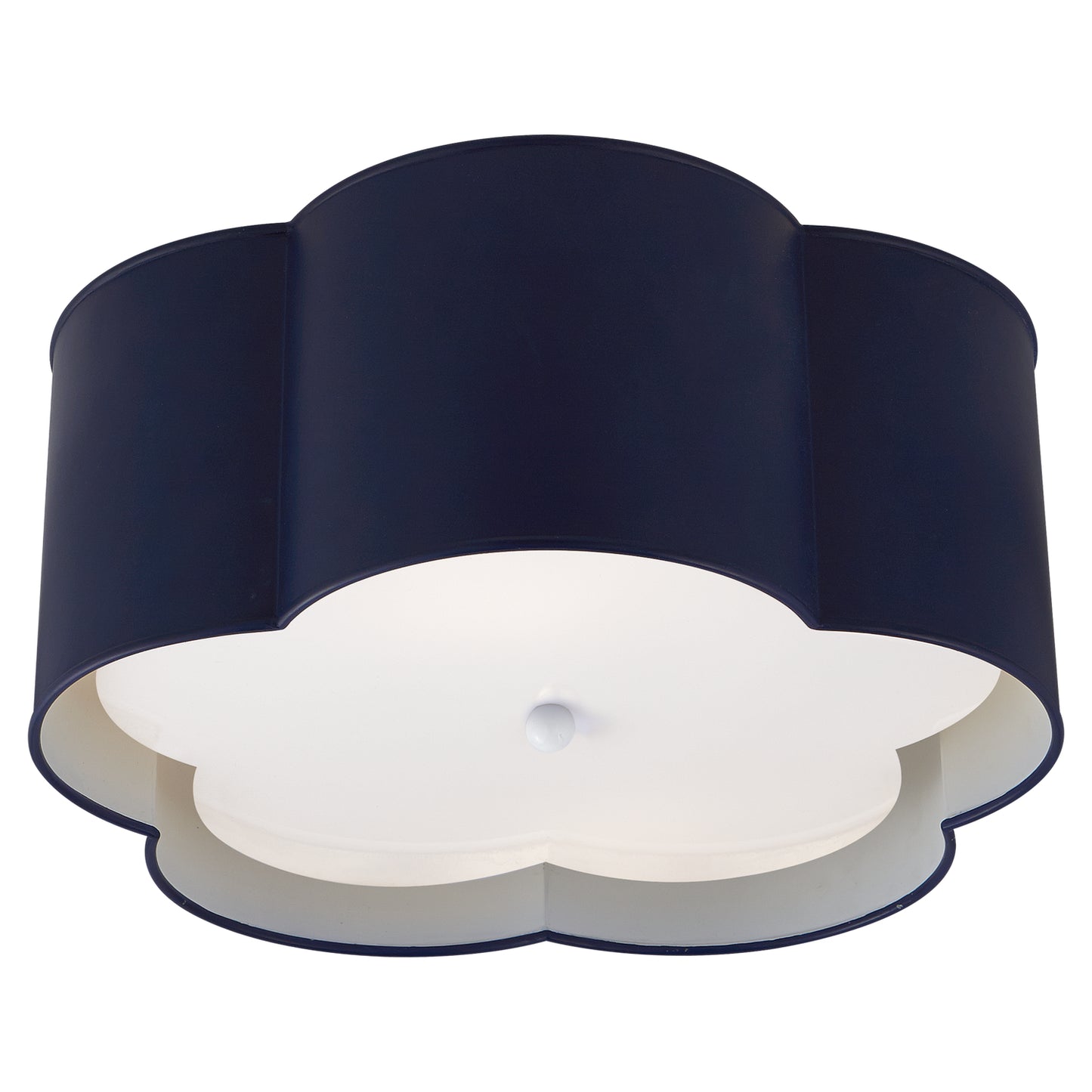 Load image into Gallery viewer, Visual Comfort Signature - KS 4117NVY/WHT-FA - Two Light Flush Mount - Bryce - French Navy and White
