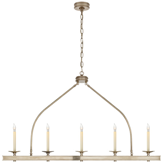 Load image into Gallery viewer, Visual Comfort Signature - CHC 1605AN - Five Light Linear Pendant - Launceton - Antique Nickel
