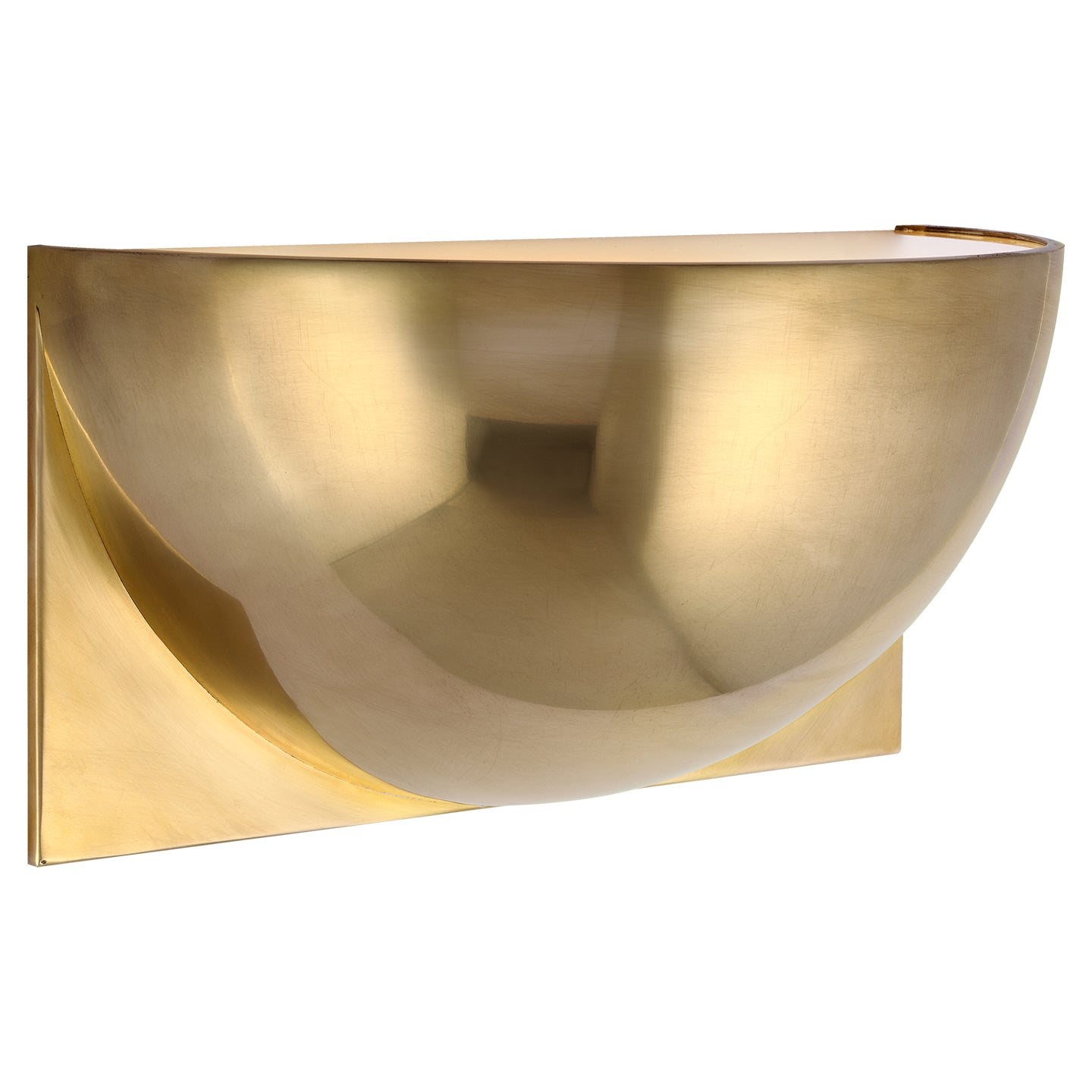 Load image into Gallery viewer, Visual Comfort Signature - PB 2070NB-FG - LED Wall Sconce - Quarter Sphere - Natural Brass
