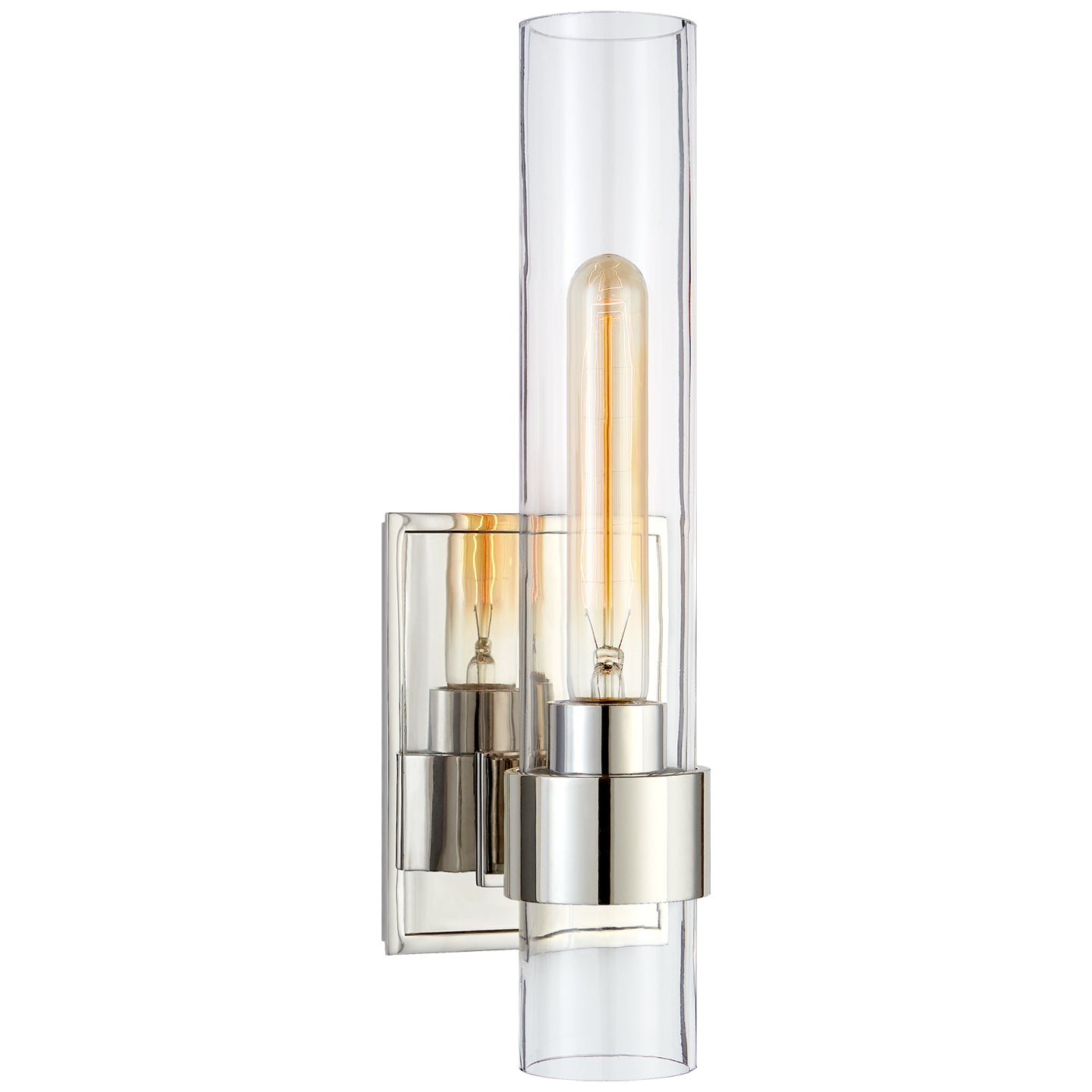 Load image into Gallery viewer, Visual Comfort Signature - S 2165PN-CG - One Light Wall Sconce - Presidio - Polished Nickel
