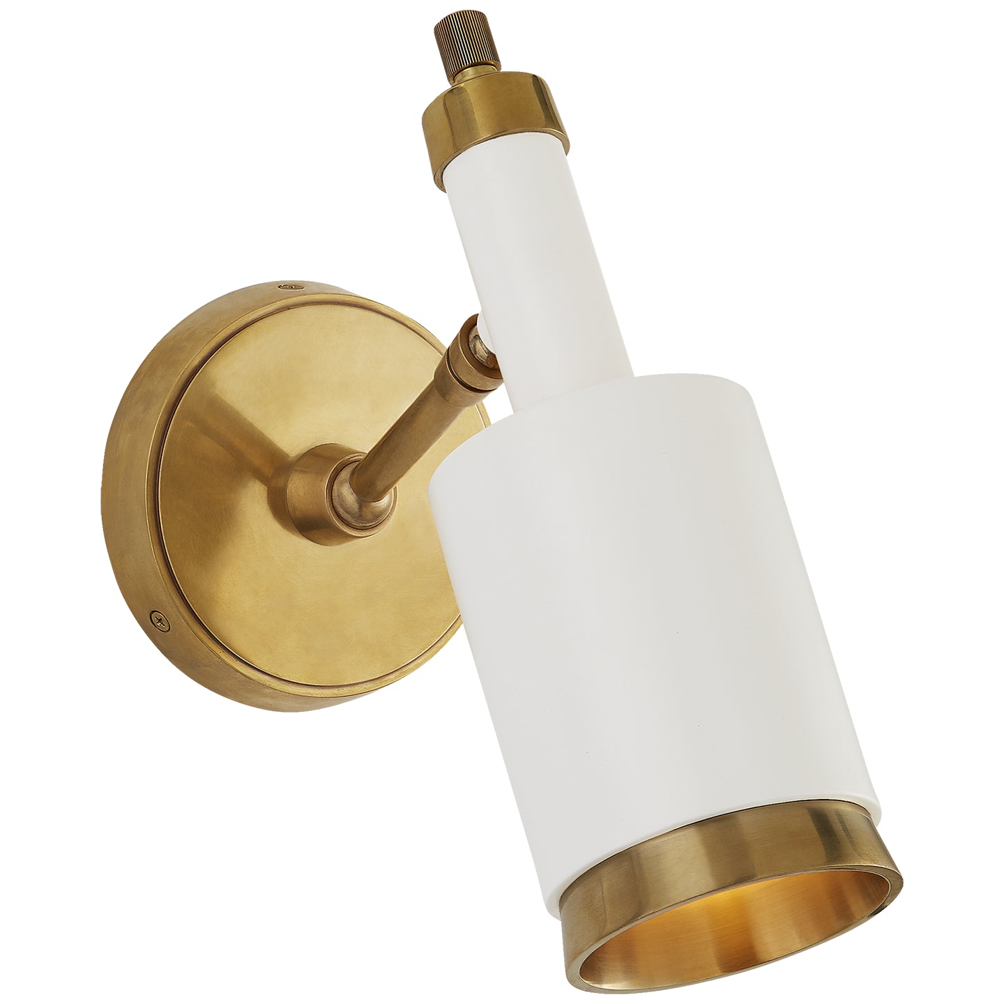 Visual Comfort Signature - TOB 2097HAB/WHT - One Light Wall Sconce - Anders - Hand-Rubbed Antique Brass and White