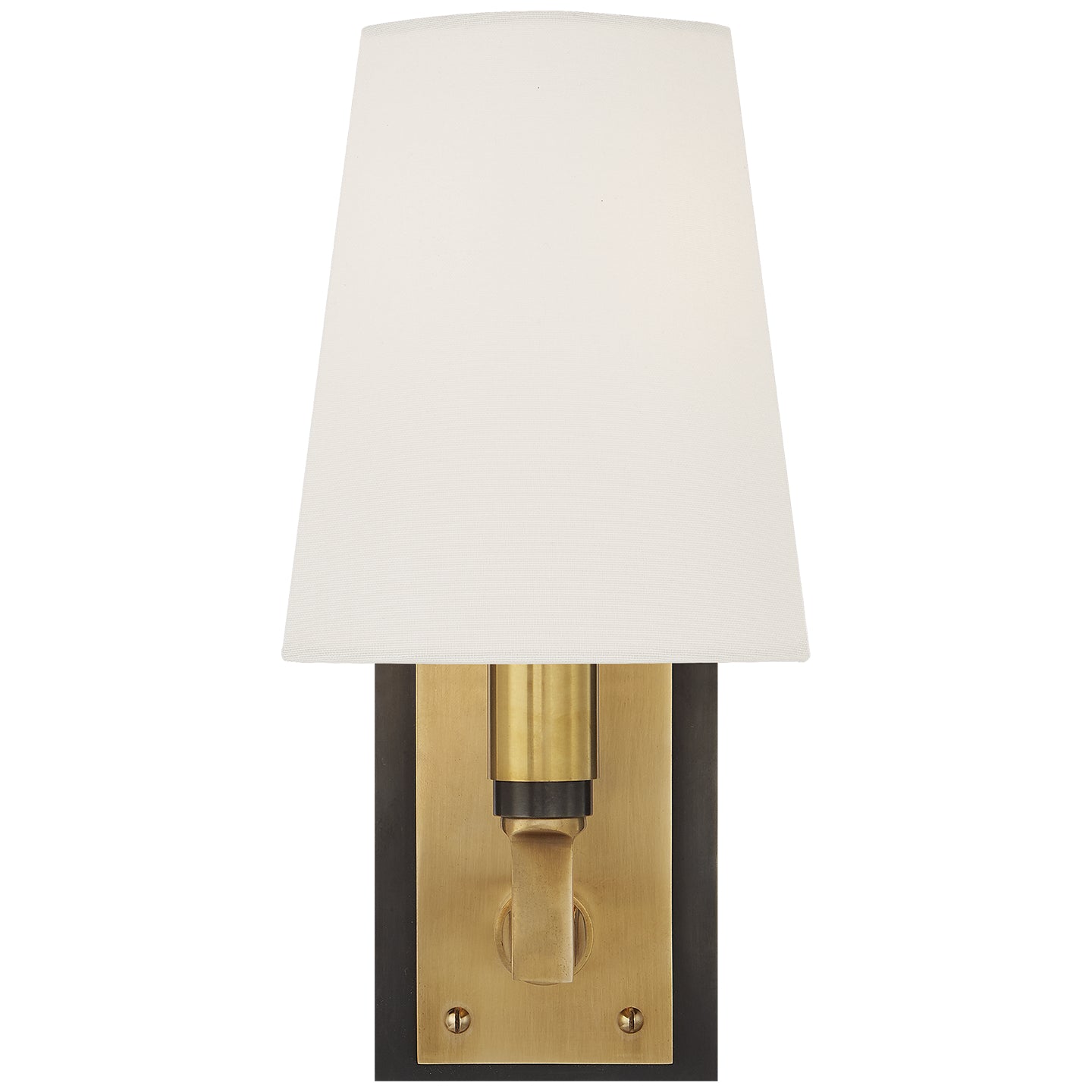 Load image into Gallery viewer, Visual Comfort Signature - TOB 2284BZ/HAB-L - One Light Wall Sconce - Watson - Bronze with Antique Brass
