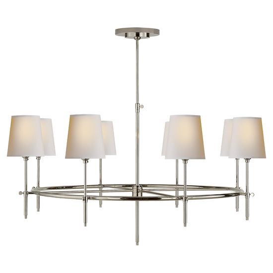 Load image into Gallery viewer, Visual Comfort Signature - TOB 5024PN-NP - Eight Light Chandelier - Bryant - Polished Nickel
