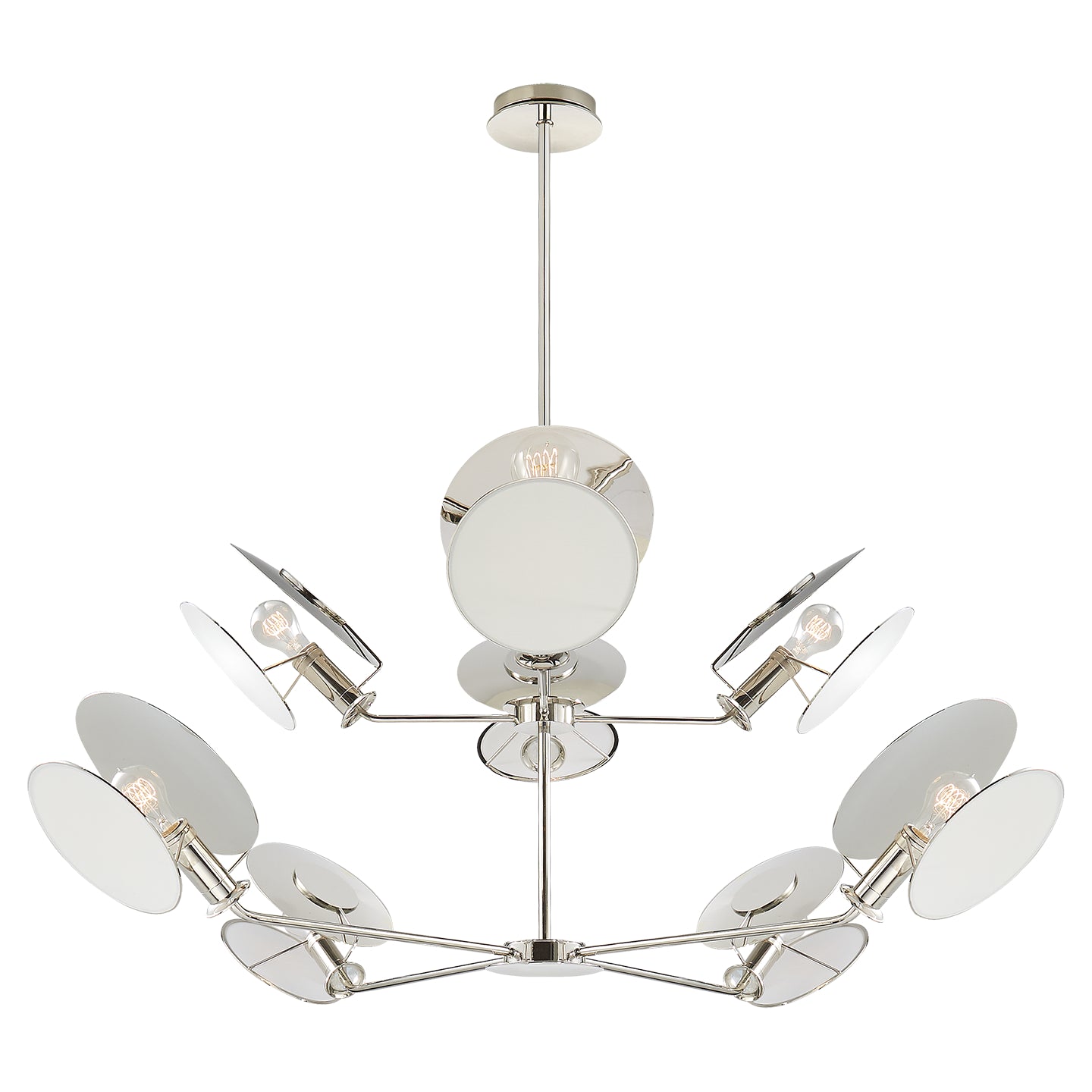 Load image into Gallery viewer, Visual Comfort Signature - TOB 5290PN-L - Eight Light Chandelier - Osiris - Polished Nickel
