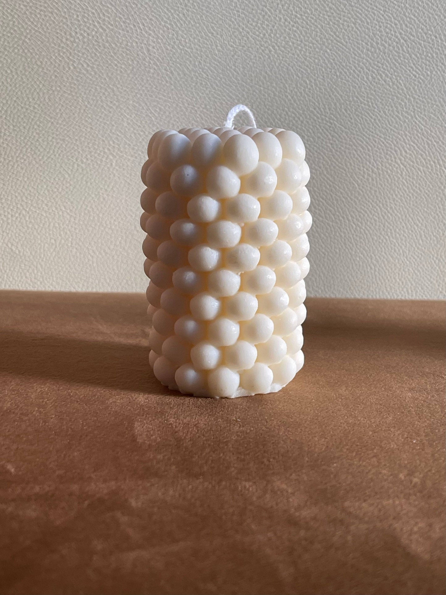 La Perla | bubbled pillar candle