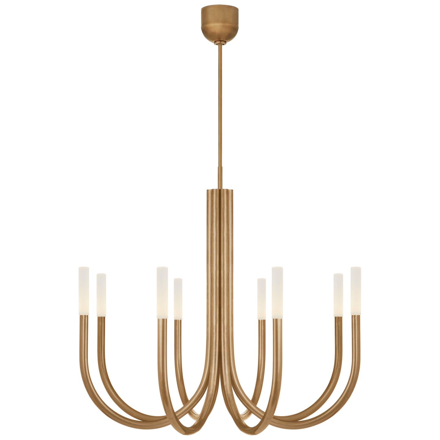 Load image into Gallery viewer, Visual Comfort Signature - KW 5581AB-EC - LED Chandelier - Rousseau - Antique-Burnished Brass
