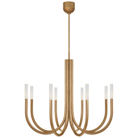 Load image into Gallery viewer, Visual Comfort Signature - KW 5581AB-SG - LED Chandelier - Rousseau - Antique-Burnished Brass
