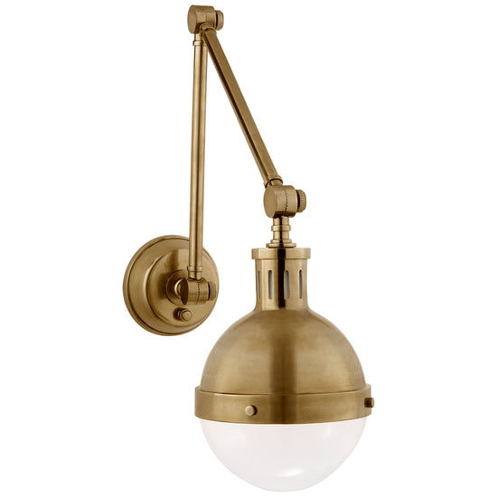 Load image into Gallery viewer, Visual Comfort Signature - TOB 2090HAB-WG - One Light Wall Sconce - Hicks - Hand-Rubbed Antique Brass
