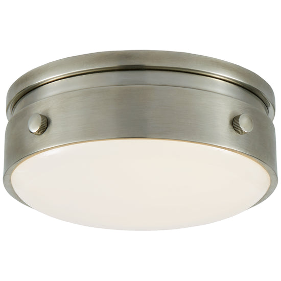 Load image into Gallery viewer, Visual Comfort Signature - TOB 4062AN-WG - LED Flush Mount - Hicks - Antique Nickel
