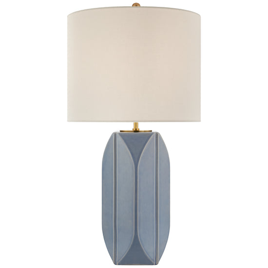 Visual Comfort Signature - KS 3630PBC-L - One Light Table Lamp - Carmilla - Polar Blue Crackle