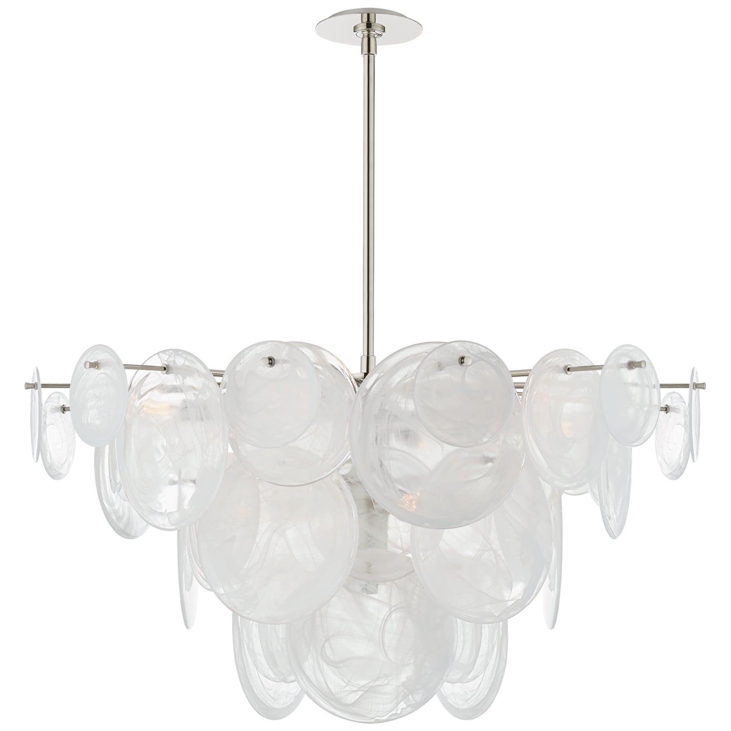Load image into Gallery viewer, Visual Comfort Signature - ARN 5450PN-WSG - Nine Light Chandelier - Loire - Polished Nickel

