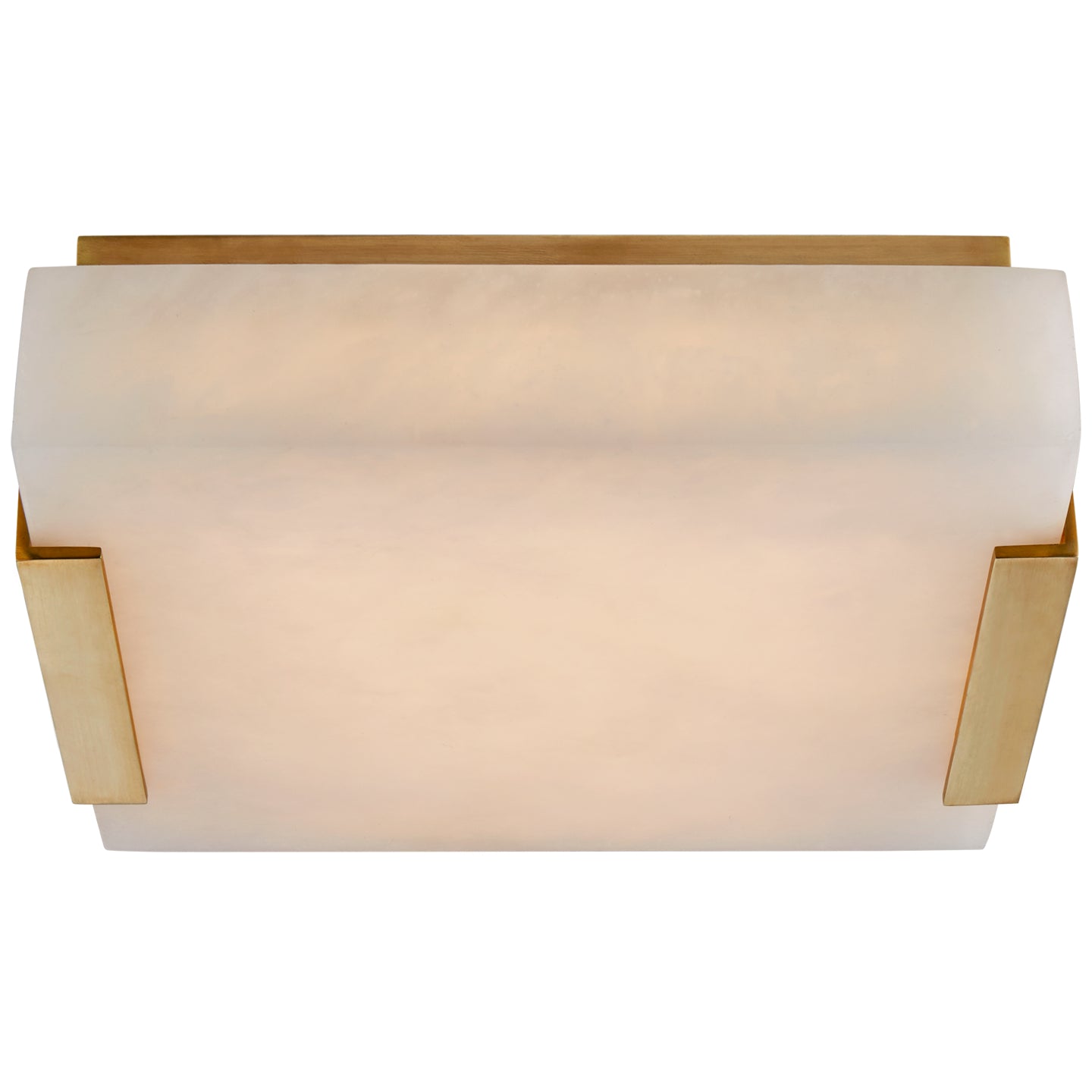 Load image into Gallery viewer, Visual Comfort Signature - KW 4114AB-ALB - LED Flush Mount - Covet - Antique-Burnished Brass

