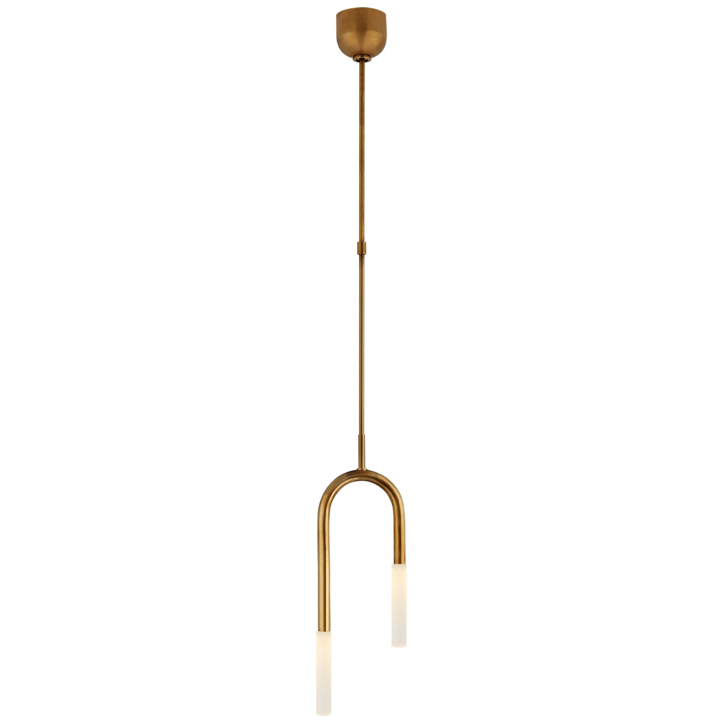 Load image into Gallery viewer, Visual Comfort Signature - KW 5590AB-EC - LED Pendant - Rousseau - Antique-Burnished Brass
