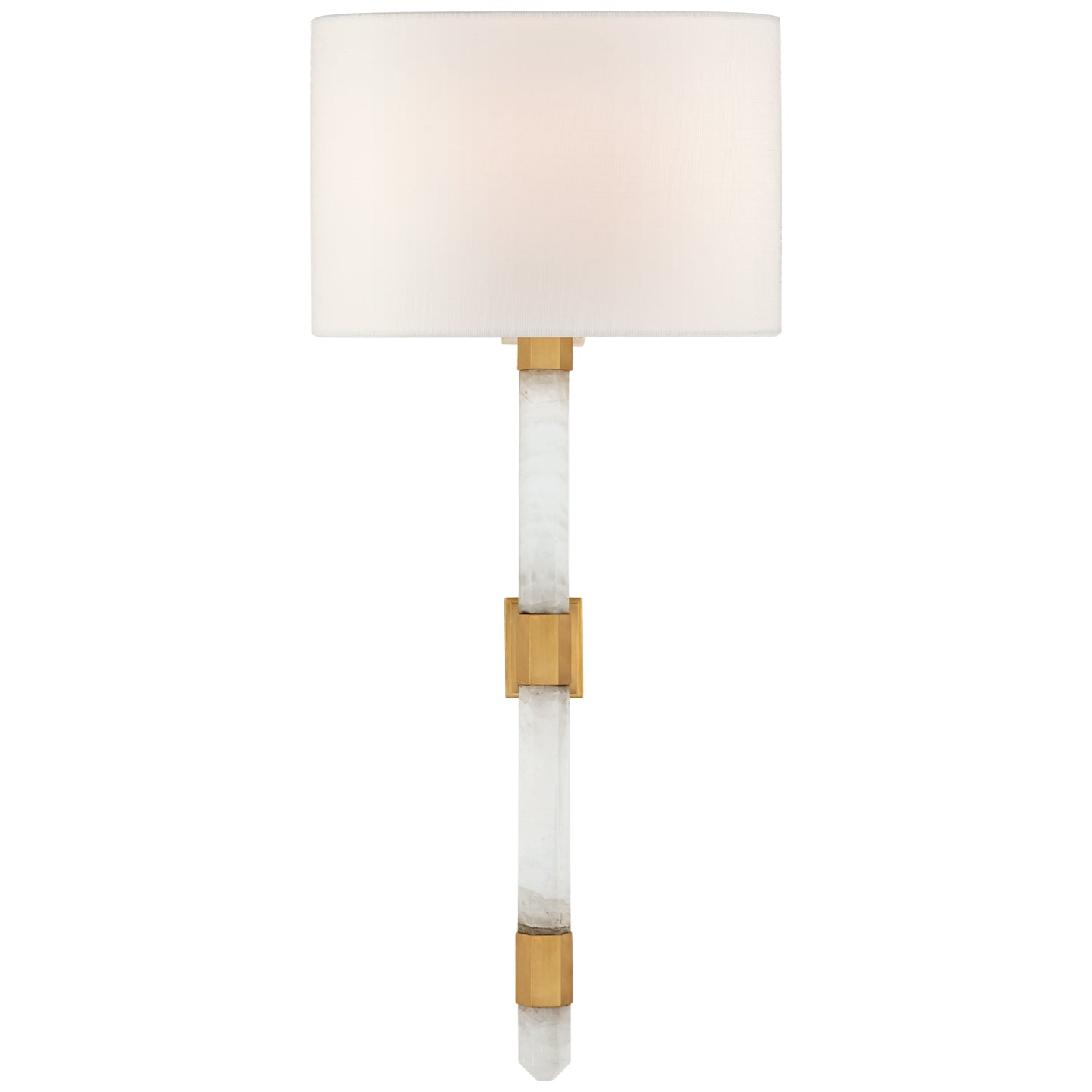 Visual Comfort Signature - SK 2904AB/Q-L - One Light Wall Sconce - Adaline - Antique-Burnished Brass