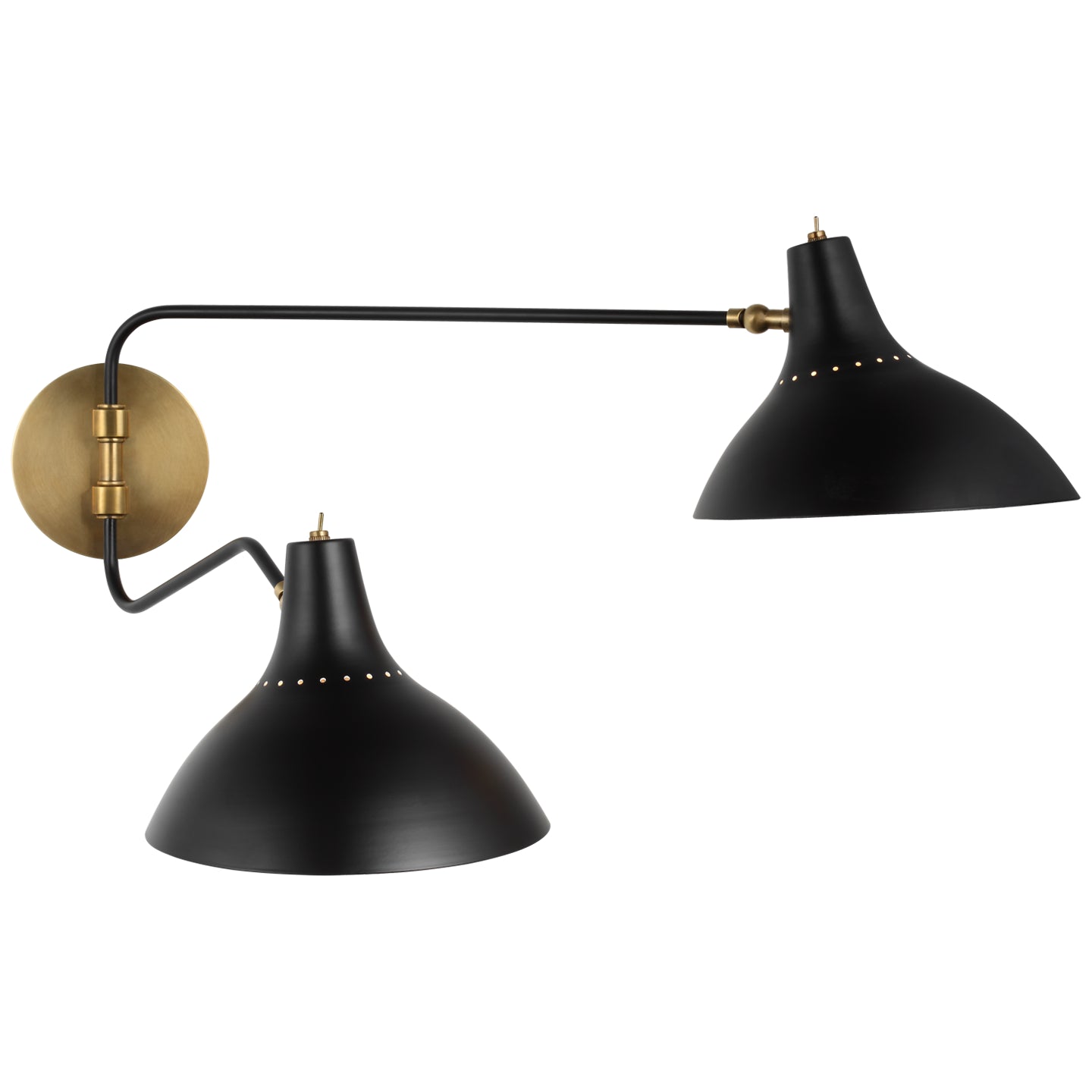 Load image into Gallery viewer, Visual Comfort Signature - ARN 2071BLK - Two Light Wall Sconce - Charlton - Black
