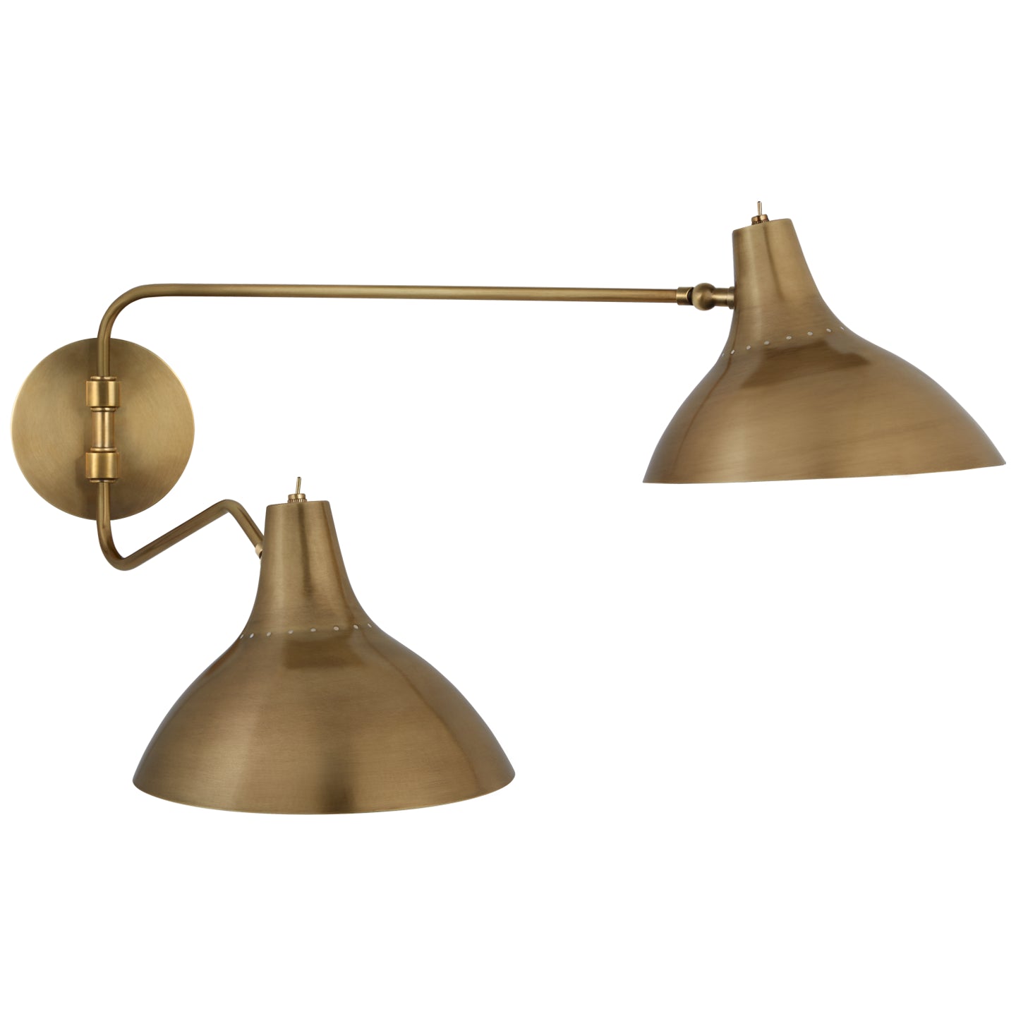 Load image into Gallery viewer, Visual Comfort Signature - ARN 2071HAB - Two Light Wall Sconce - Charlton - Hand-Rubbed Antique Brass
