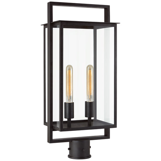Load image into Gallery viewer, Visual Comfort Signature - S 7191AI-CG - Two Light Post Lantern - Halle - Aged Iron
