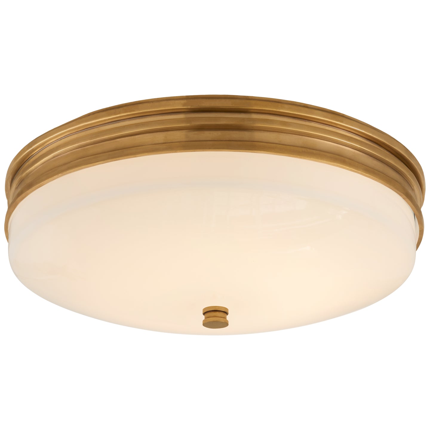 Visual Comfort Signature - CHC 4601AB-WG - LED Flush Mount - Launceton - Antique-Burnished Brass
