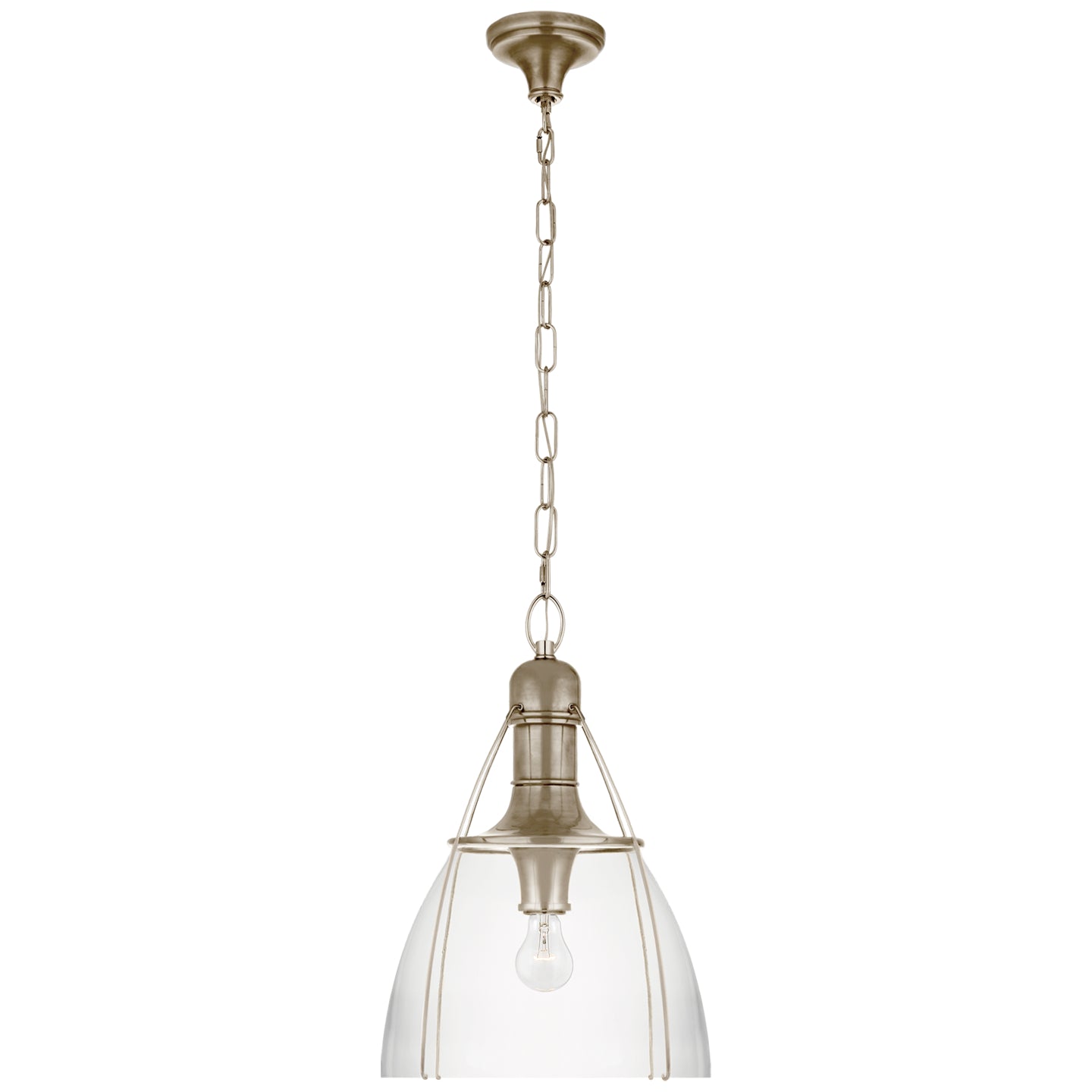 Load image into Gallery viewer, Visual Comfort Signature - CHC 5476AN-CG - One Light Pendant - Prestwick - Antique Nickel
