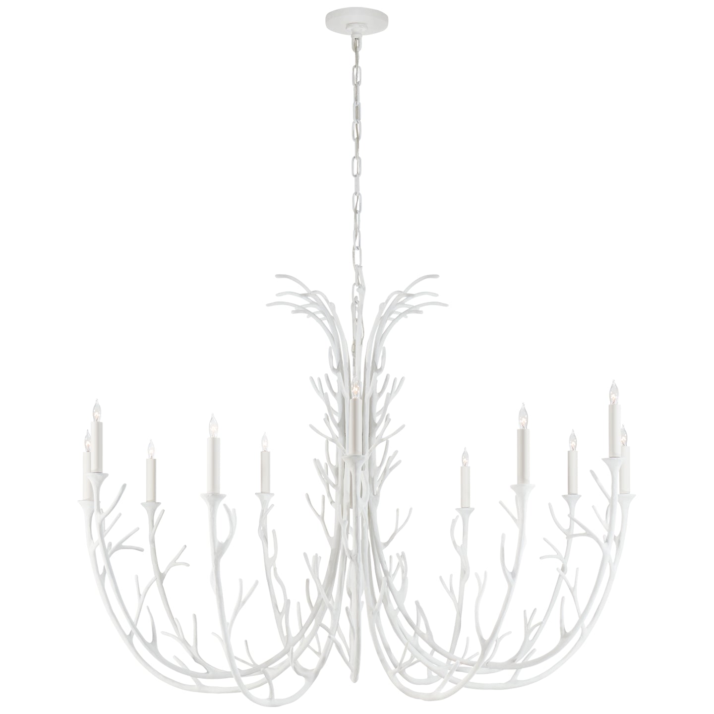 Load image into Gallery viewer, Visual Comfort Signature - JN 5080PW - 12 Light Chandelier - Silva - Plaster White
