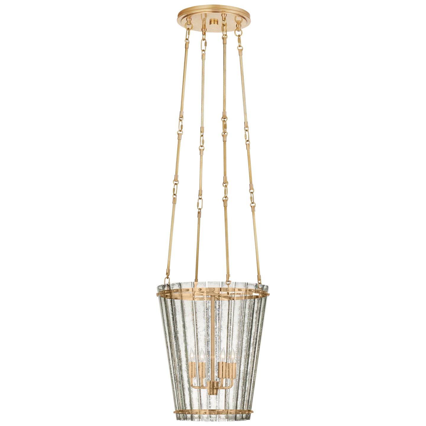 Load image into Gallery viewer, Visual Comfort Signature - S 5652HAB-AM - Four Light Chandelier - Cadence - Hand-Rubbed Antique Brass
