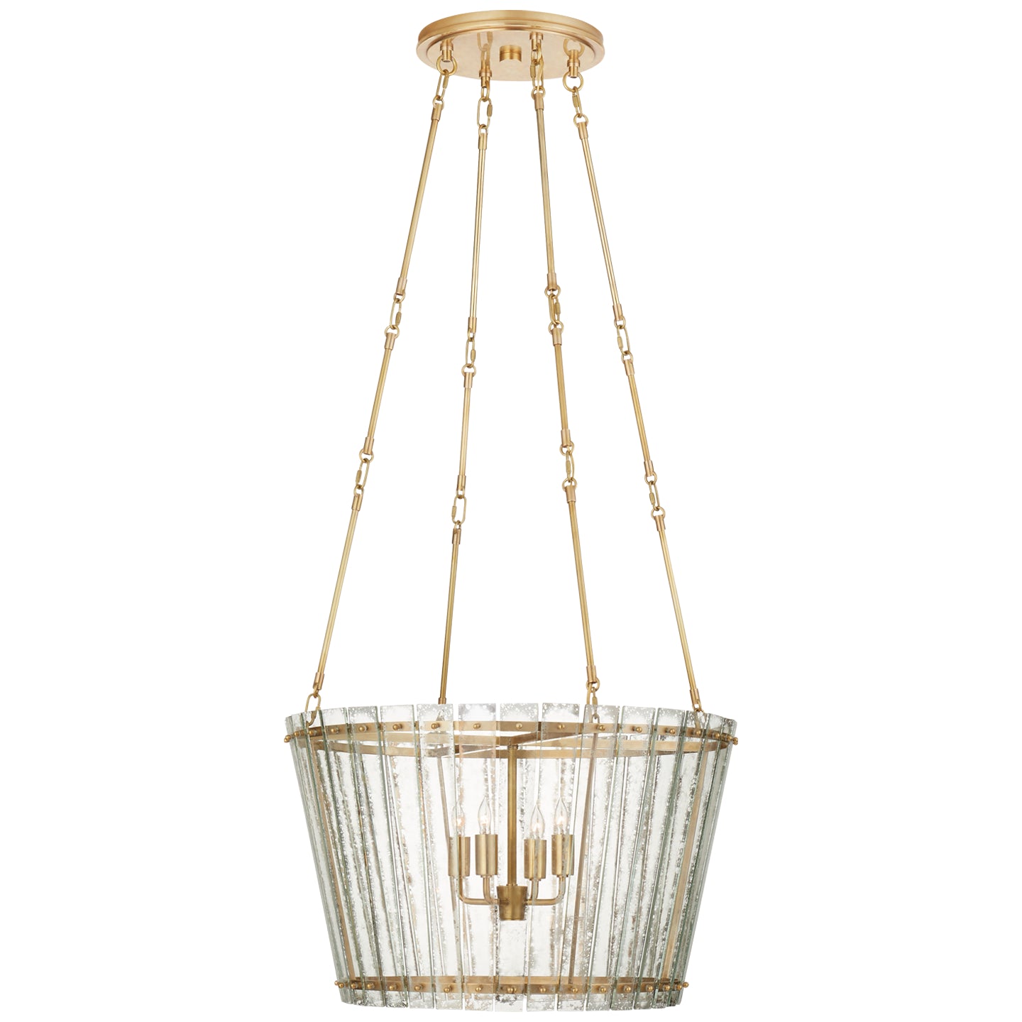 Load image into Gallery viewer, Visual Comfort Signature - S 5653HAB-AM - Four Light Chandelier - Cadence - Hand-Rubbed Antique Brass

