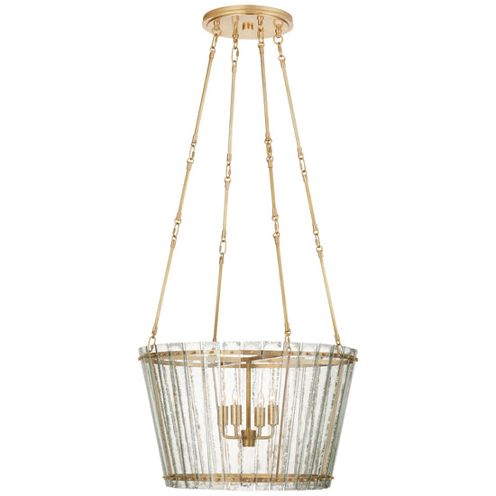 Load image into Gallery viewer, Visual Comfort Signature - S 5653HAB-AM - Four Light Chandelier - Cadence - Hand-Rubbed Antique Brass
