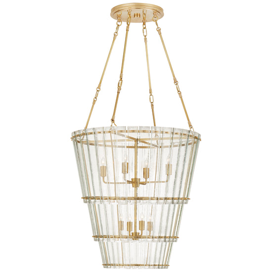 Visual Comfort Signature - S 5656HAB-AM - Eight Light Chandelier - Cadence - Hand-Rubbed Antique Brass