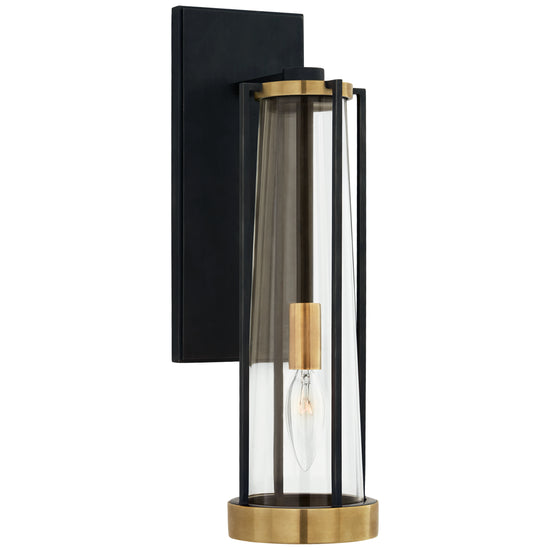 Visual Comfort Signature - TOB 2275BZ/HAB-CG - One Light Wall Sconce - Calix - Bronze and Brass