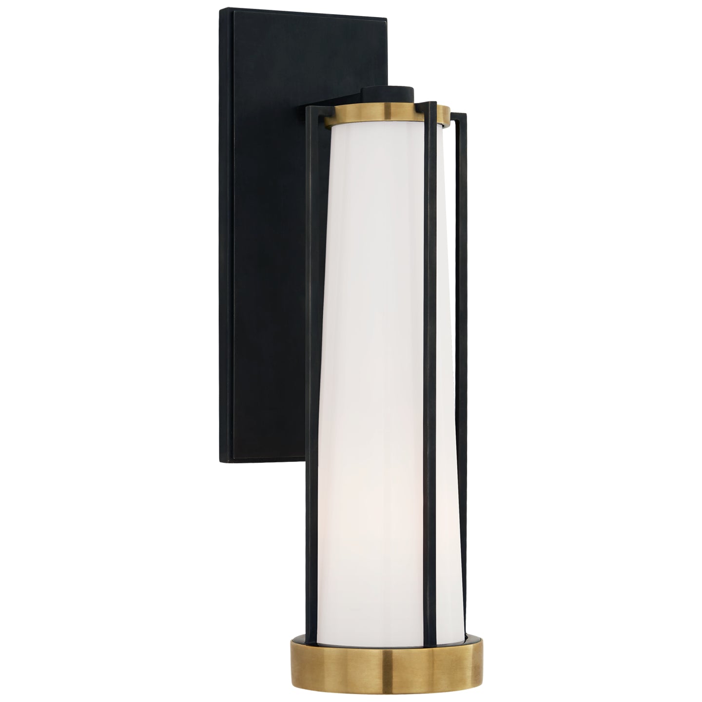 Load image into Gallery viewer, Visual Comfort Signature - TOB 2275BZ/HAB-WG - LED Wall Sconce - Calix - Bronze and Brass
