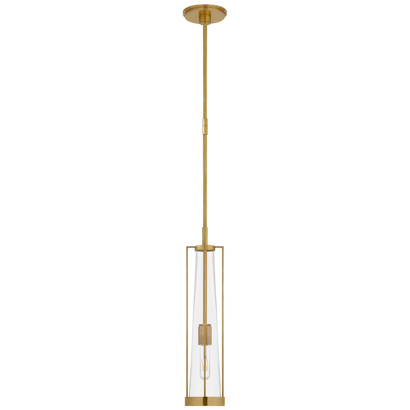Load image into Gallery viewer, Visual Comfort Signature - TOB 5276HAB-CG - One Light Pendant - Calix - Hand-Rubbed Antique Brass
