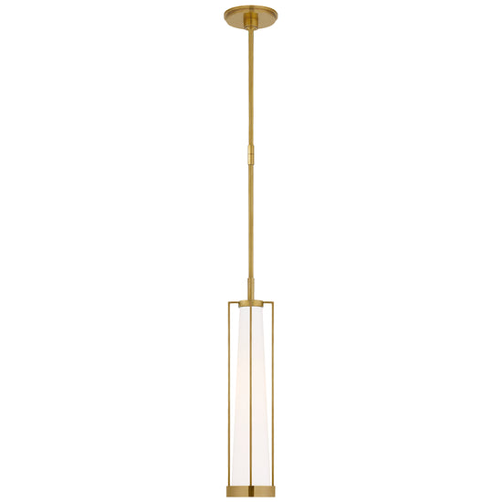 Load image into Gallery viewer, Visual Comfort Signature - TOB 5276HAB-WG - LED Pendant - Calix - Hand-Rubbed Antique Brass
