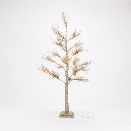 Load image into Gallery viewer, Champagne Glitter Pine Tree
