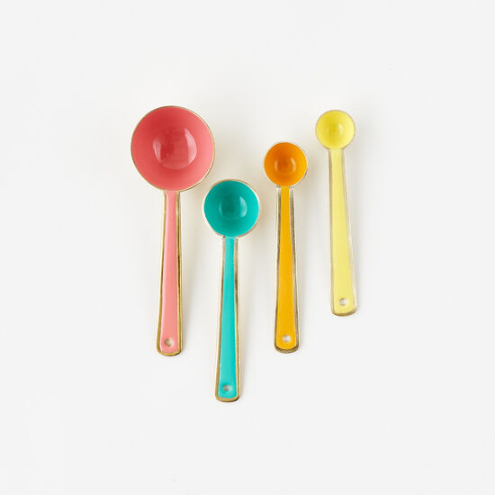 Set of 4 Colorful Measuring Spoons - Curated Home Decor