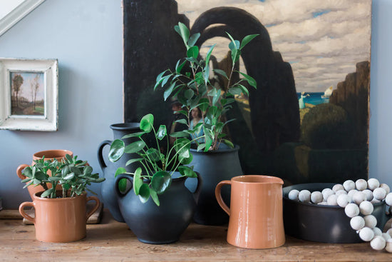 Load image into Gallery viewer, Small Terracotta Water Jug - Curated Home Decor
