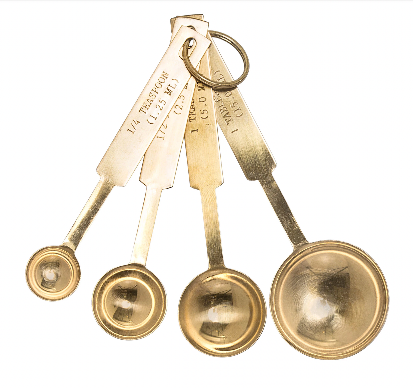 Stainless Steel Measuring Spoons, Set of 4 - Curated Home Decor