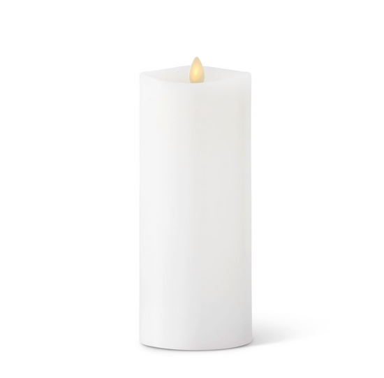 White Wax Indoor Tall Pillar Candle - Curated Home Decor