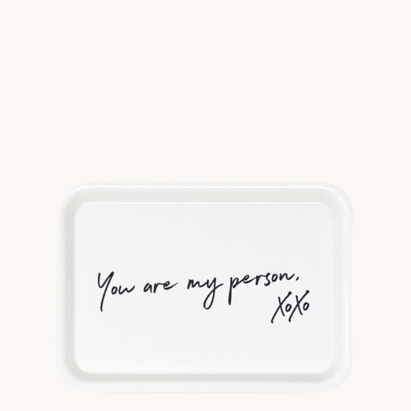 You are My Person Gathering Tray, White - Curated Home Decor