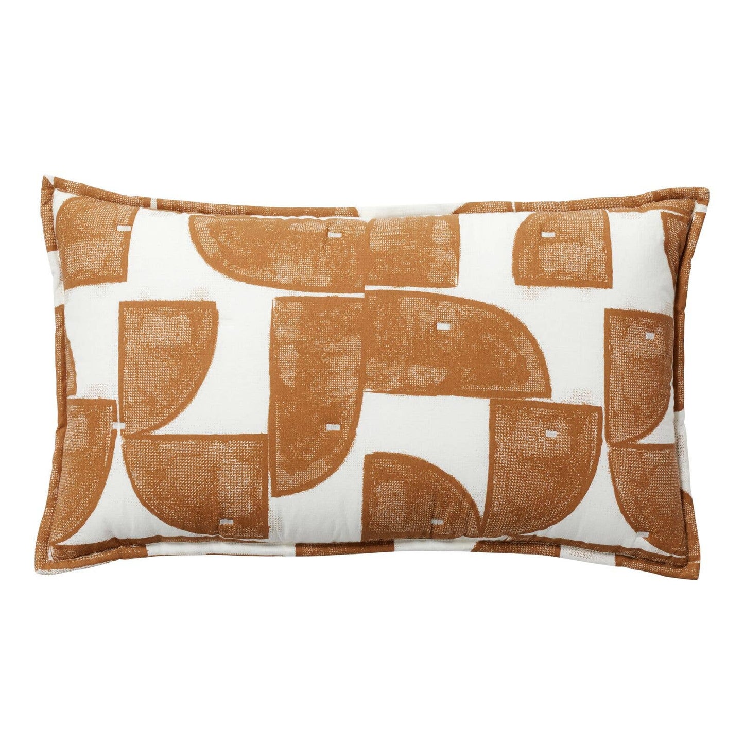 Nate Home by Nate Berkus Pr. Shape Pillow 14x24 Camel/Wht - Curated Home Decor