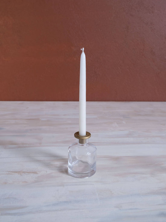 Skinny Taper Glass Candle Holder - Medium