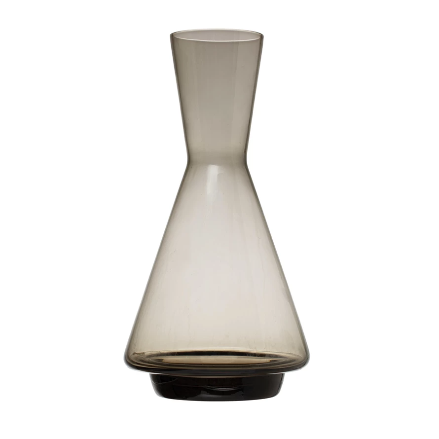 Load image into Gallery viewer, Glass Decanter, Smoke Color - Curated Home Decor
