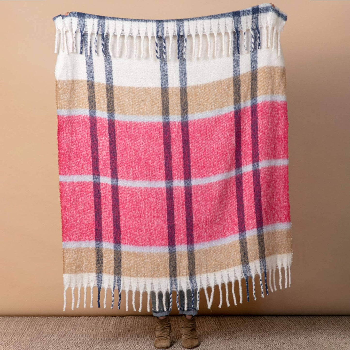PINK TAN Cuddle Throw - Curated Home Decor