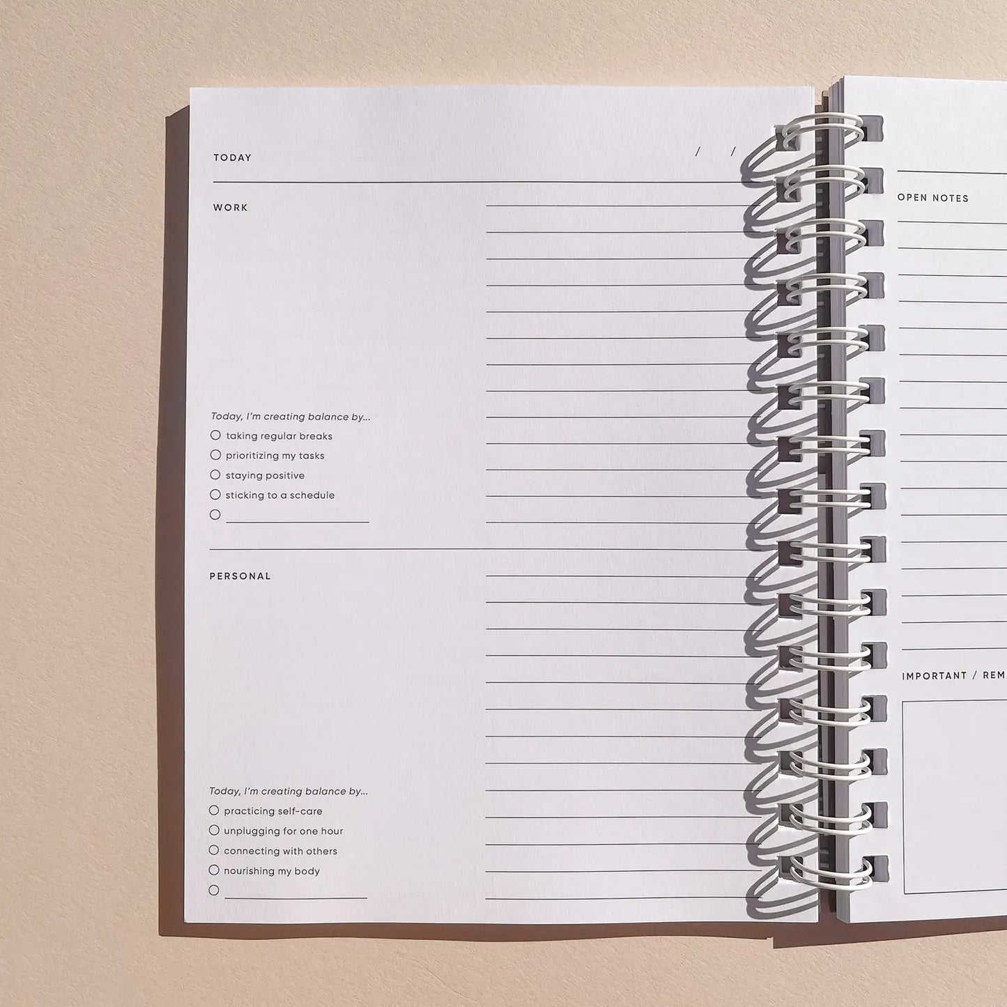 My Body Balance Notebook - Curated Home Decor